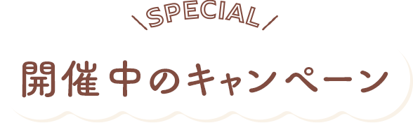 開催中のキャンペーン